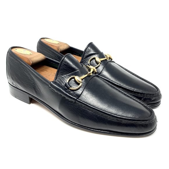 Gucci Other - GUCCI EEL Exotic Leather Black Dress Loafer